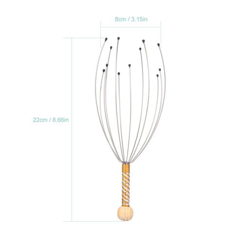 3pcs Head Massagers Scalp Scratchers Handheld Scratcher for Head Body Relaxing Massage Tools Random Color NO5115