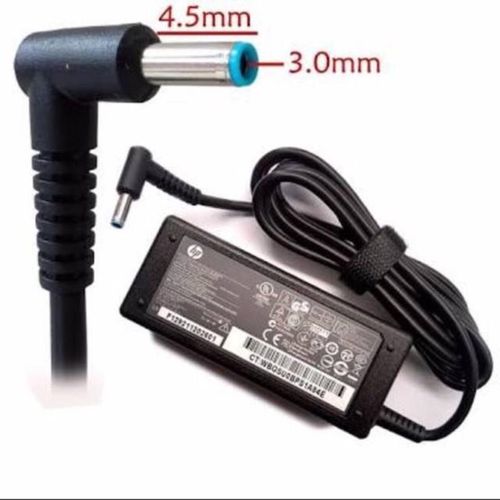 Hp Genuine Adapter Small Blue Pin Charger - Black