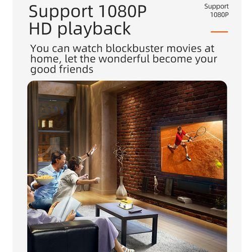 T20 320x240 400 Lumens Portable Home Theater LED HD Digital Projector, Same Screen Version, UK PlugBlack White