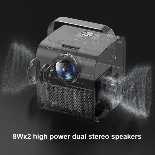 Q3 4K Mobile Phone Projector Home Office Integrated Projector,EU Plug,Version: Smart Version