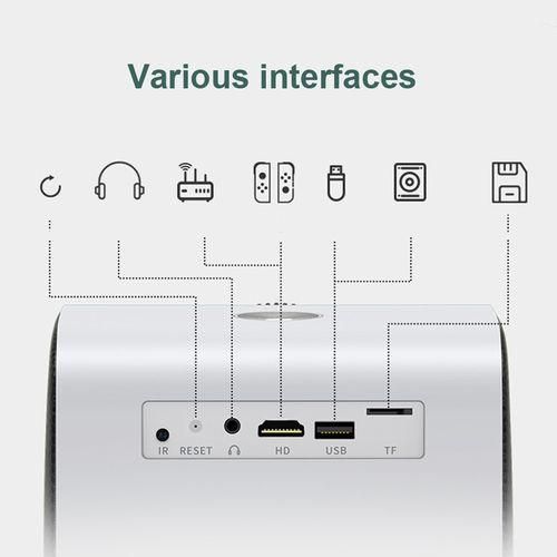 Q3 4K Mobile Phone Projector Home Office Integrated Projector,EU Plug,Version: Smart Version