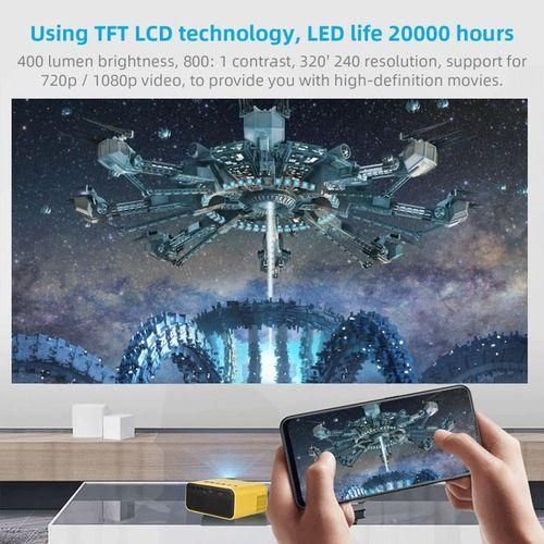 YZ03 Mini LED Video Projector LCD Display 800Lumens 320x240