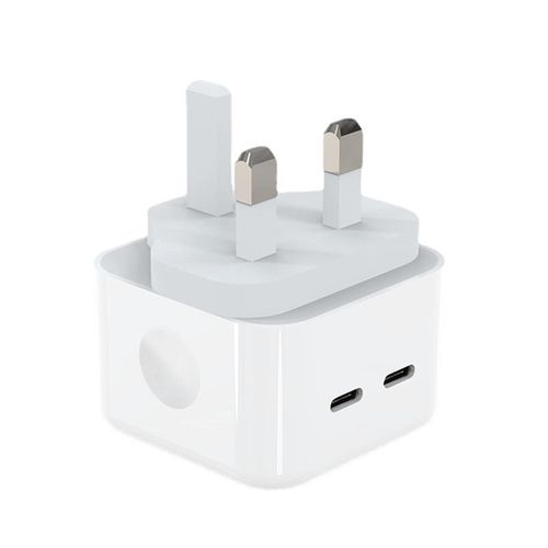 Double Port C Fast Charging Head Overcurrent Protection Low Voltage Adapter for Home Office Daily Use,EU Plug NO5114