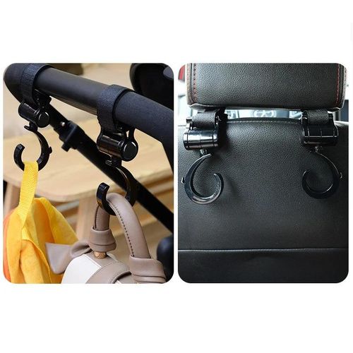 2Pcs Baby Stroller Accessories Hook Multi Purpose 360 Degree Rotating Stroller Hanging Hooks Bag Holder Baby Accessories