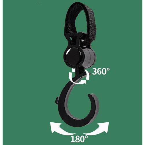 2Pcs Baby Stroller Accessories Hook Multi Purpose 360 Degree Rotating Stroller Hanging Hooks Bag Holder Baby Accessories