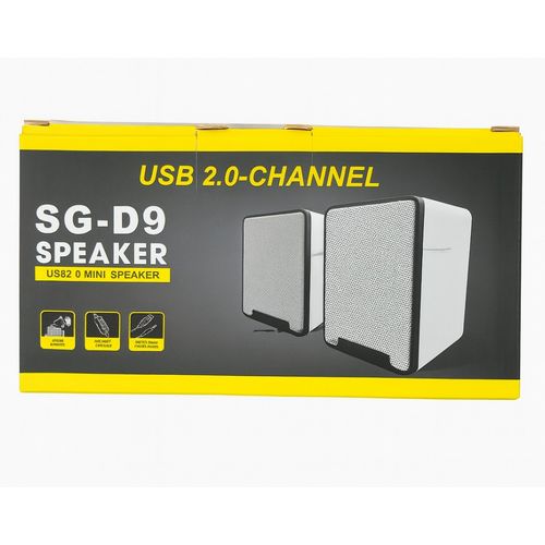 Usb Computer Speakers – USB External Speakers – Gold/Grey