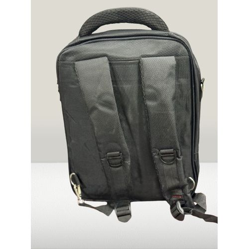 School & Mini Laptop  Genuine Bag - Black