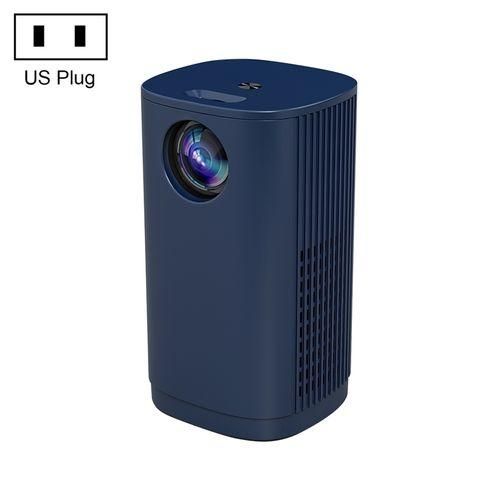 T1 480x360 800 Lumens Portable Mini LED Projector, Specification:US PlugBlue