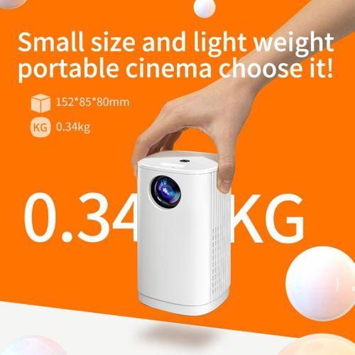 T1 480x360 800 Lumens Portable Mini LED Projector, Specification:US PlugBlue