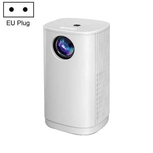T1 480x360 800 Lumens Portable Mini LED Projector, Specification:EU PlugWhite