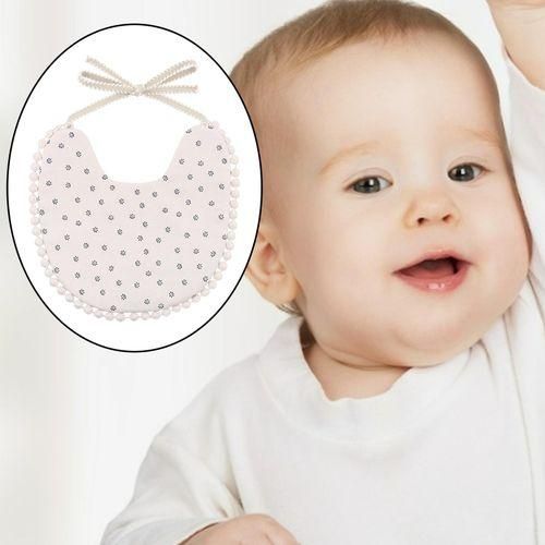 Bib Drooling Spit Apron Washable   Pink