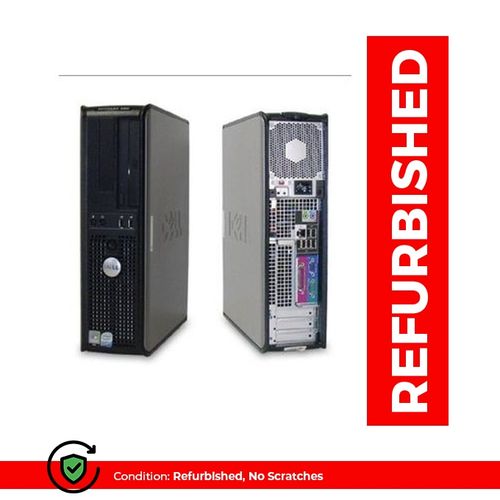 DELL Refurbished  Desktop CPU Intel Core 2 Duo 4GB Ram 320GB Hdd With Free VGA Cable- Grey