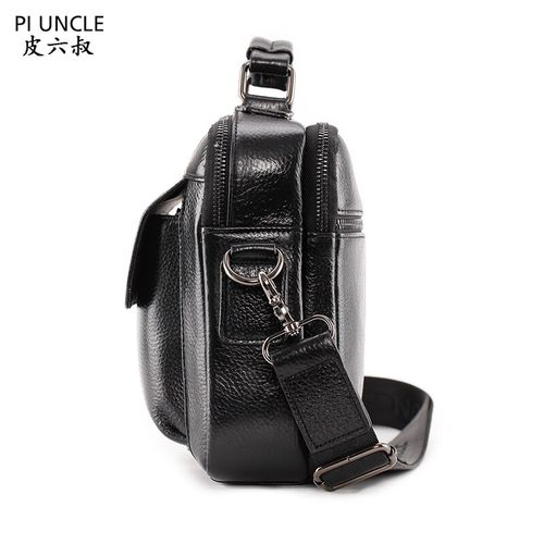 Men's Cowhide Leather Briefcase Mens Genuine Leather Handbags Crossbody Bags High Quality Luxury Business Messenger Bags Laptop