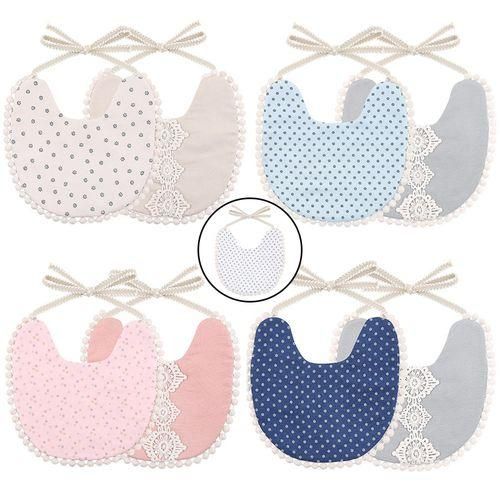 Feeding Bib Drooling Burp Apron Washable A White