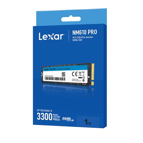 Lexar NM620 M.2 PCIe Gen3x4 NVMe 1TB SSD - Black