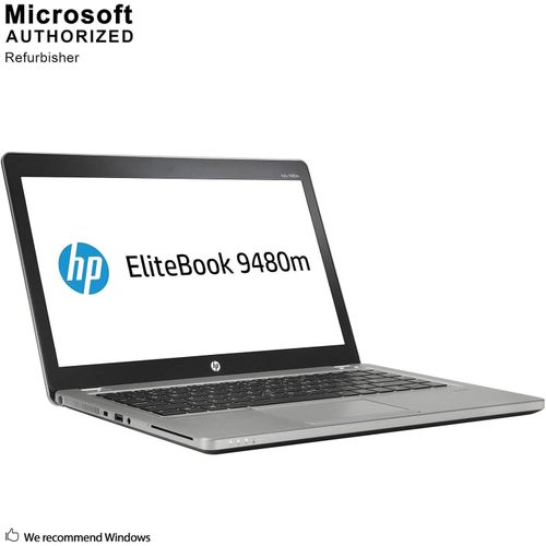 Hp EliteBook Folio 9480M 14in Intel Core i5 8GB 500GB HDD Windows 10 Professional (Renewed)-Grey/Silver