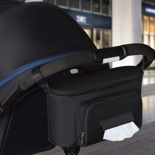 Baby Stroller Bag Organizer Bag Soild Color Mama Carriage