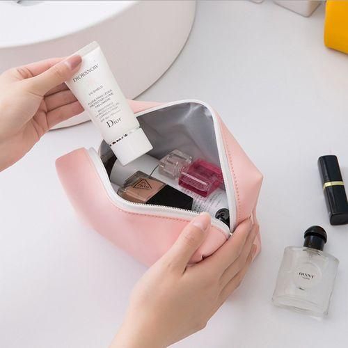 Ins Style New PU Handheld Cosmetic Bag Mini Storage