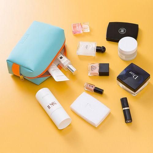 Ins Style New PU Handheld Cosmetic Bag Mini Storage