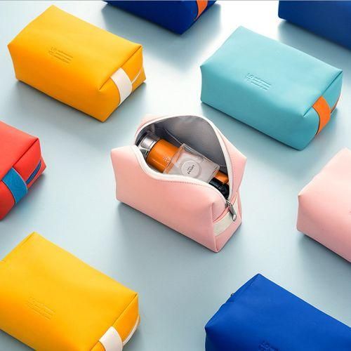 Ins Style New PU Handheld Cosmetic Bag Mini Storage