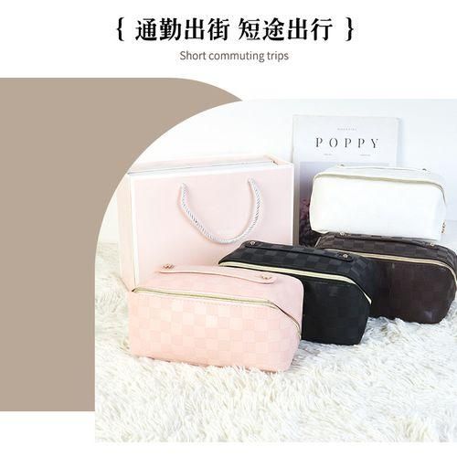 Korean Version Of The Accordion PU Pillow Cosmetic Bag