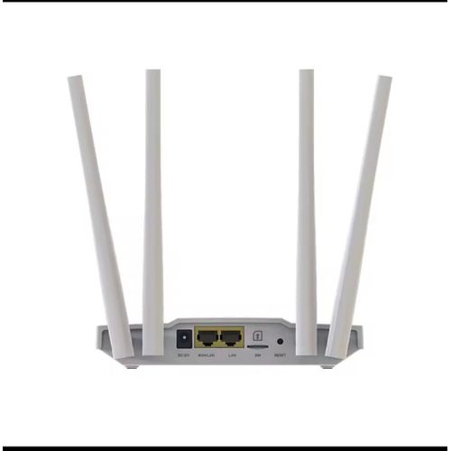 4G WiFi Router Dual-Band LTE Modem SIM Card Support 2.4GHz 300Mbps 2 LAN/WAN Ports for Home and Office - White