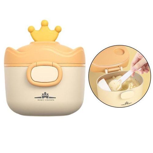 Formula Dispenser Snack Cups With Carry Handle For Outdoor Yellow S