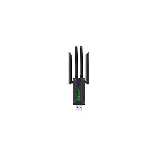 Universal USB WiFi Adapter,AC1300Mbps Dual Band 5dBi High Gain Antenna 2.4GHz/ 5GHz-Black