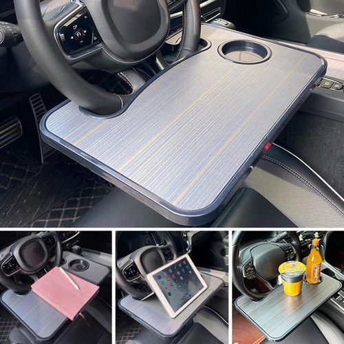 Car Steering Wheel Dining Table Car Multifunctional Dinner Plate Writing Office Computer Lap Bracket Table Board Accessories