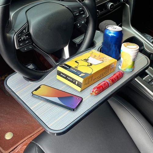 Car Steering Wheel Dining Table Car Multifunctional Dinner Plate Writing Office Computer Lap Bracket Table Board Accessories