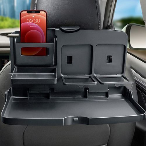 Multifunctional Car Back Seat Dinner Plate Foldable Storing Car Holder Drinks Cup Holder Auto Interior Organizers