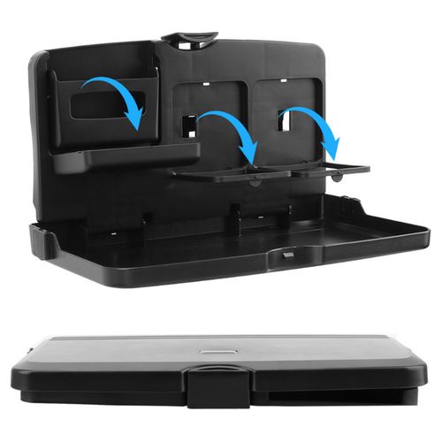 Multifunctional Car Back Seat Dinner Plate Foldable Storing Car Holder Drinks Cup Holder Auto Interior Organizers