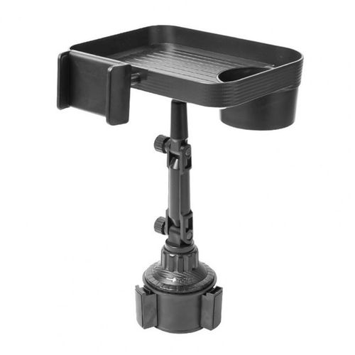 Car Food Tray Universal Foldable Car Dining Plate With Cup Holder Phone Bracket Storage Tray Snacks Drinks Mobile Phone