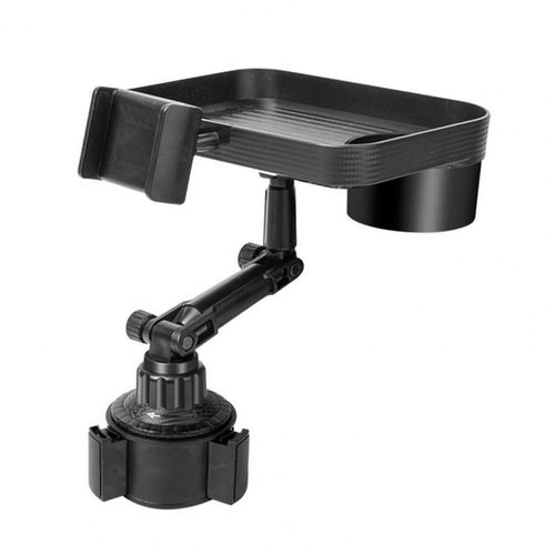 Car Food Tray Universal Foldable Car Dining Plate With Cup Holder Phone Bracket Storage Tray Snacks Drinks Mobile Phone