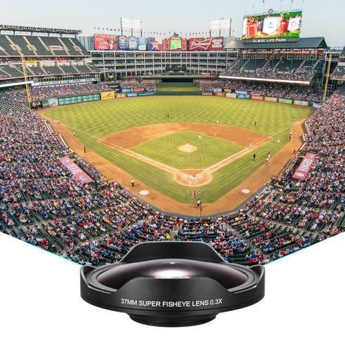 37MM 0.3X HD Ultra Wide Angle Fisheye Lens With Hood