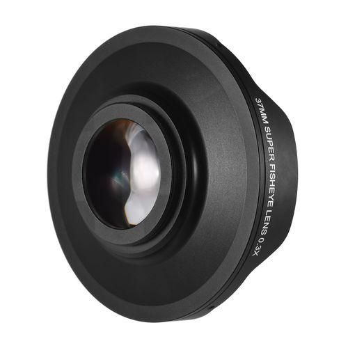 37MM 0.3X HD Ultra Wide Angle Fisheye Lens With Hood