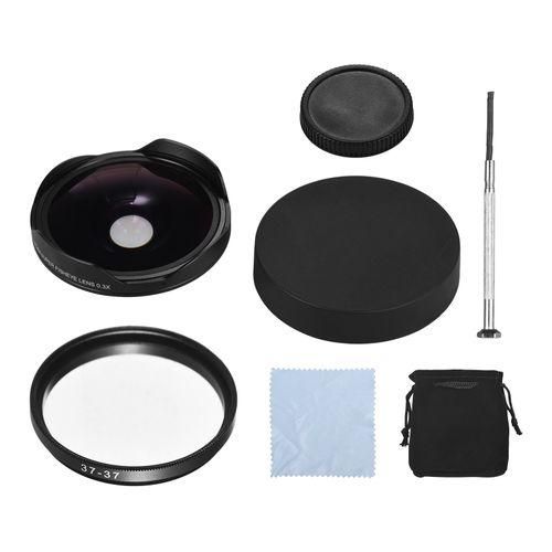 37MM 0.3X HD Ultra Wide Angle Fisheye Lens With Hood