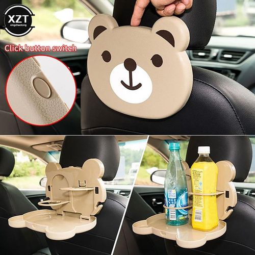 Multifunction Cartoon Shaped Folding Auto Car Back Seat Table Drinks Baby Dinner Plate The Car Tray Car Cup Holder