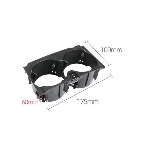 Black Carbon Fibre Car Front Center Console Water Cup Holder Insert Frame For Mercedes Benz W212 E-Class 2009-2015 2126800110