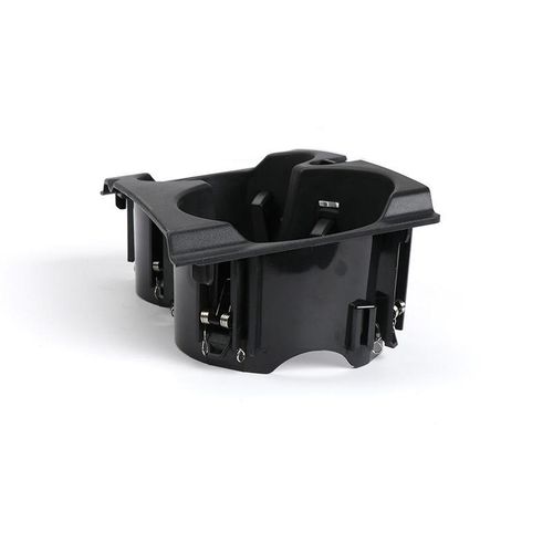 Black Carbon Fibre Car Front Center Console Water Cup Holder Insert Frame For Mercedes Benz W212 E-Class 2009-2015 2126800110
