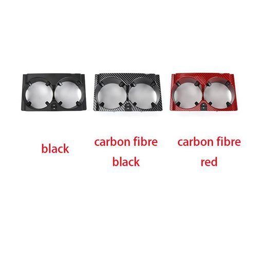 Black Carbon Fibre Car Front Center Console Water Cup Holder Insert Frame For Mercedes Benz W212 E-Class 2009-2015 2126800110