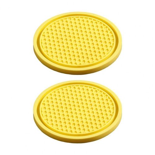2pcs Non-Slip Car Water Cup Pad Diamond Rhinestone Rubber Mat For Bottle Holder Coaster Auto Interior Anti-Skid Cup Holders 7cm