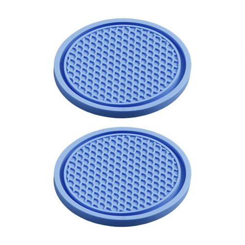 2pcs Non-Slip Car Water Cup Pad Diamond Rhinestone Rubber Mat For Bottle Holder Coaster Auto Interior Anti-Skid Cup Holders 7cm