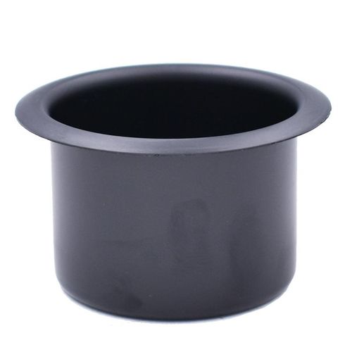 2 Pcs Aluminum Alloy Car Interior Cup Drink Bottle Holder Storage Can Base Black Universal 105x80x63cm