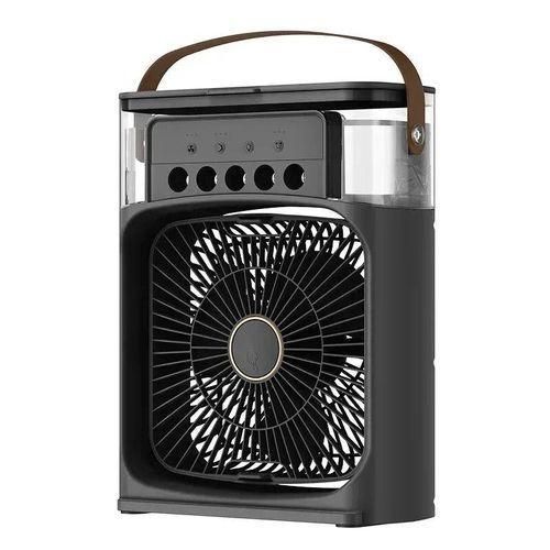 Portable Fan Air Conditioners USB Electric Fan LED Night Light Water Mist Fun 3 In 1 Air Humidifie For Home Car Mini Fan White Black