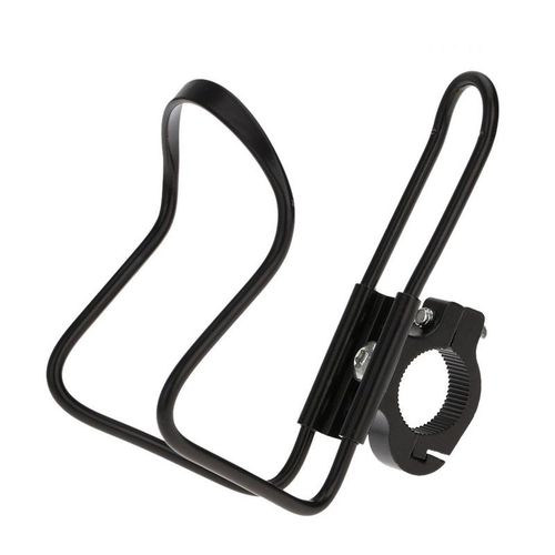 Black Buckle Motorcycle Aluminum Alloy Water Cup Holder Exterior Parts Car Tool