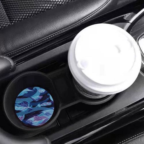 Car Cup Holder Coaster Vehicle Anti-Slip Water Cup Bottle Pad Mat Waterproof Auto Interior Decoration Car Styling Accessories