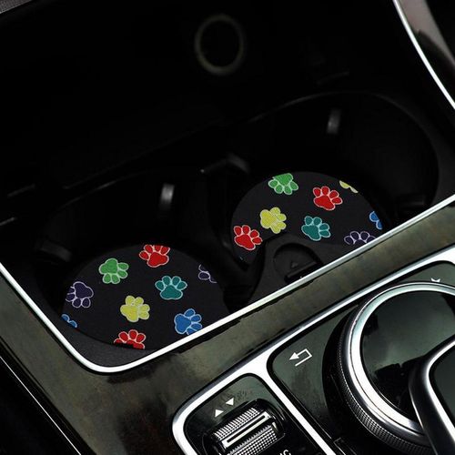 Car Cup Holder Coaster Vehicle Anti-Slip Water Cup Bottle Pad Mat Waterproof Auto Interior Decoration Car Styling Accessories