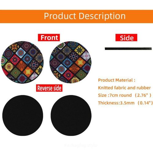 Car Cup Holder Coaster Vehicle Anti-Slip Water Cup Bottle Pad Mat Waterproof Auto Interior Decoration Car Styling Accessories