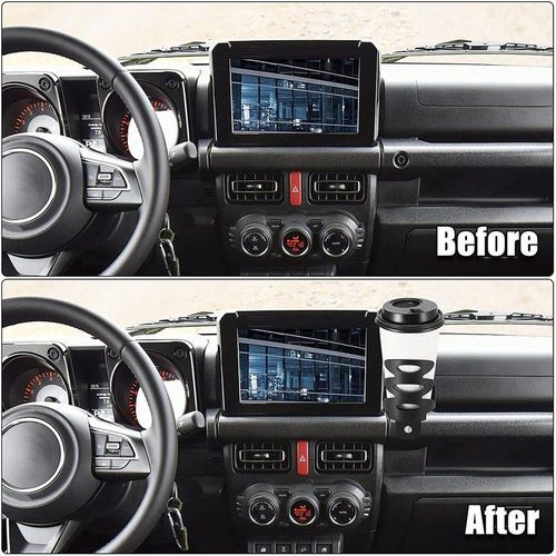 Car Water Cup Holder Phone Bottle Drink Stand Organizer Interior Dashboard Bracket For Suzuki Jimny 2019-2021 Jb74 Jb64 Jb43